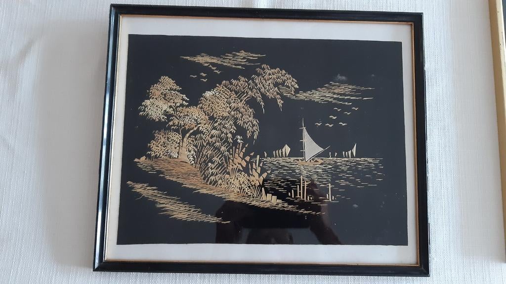 Indonesische landschap, Ophalen of Verzenden