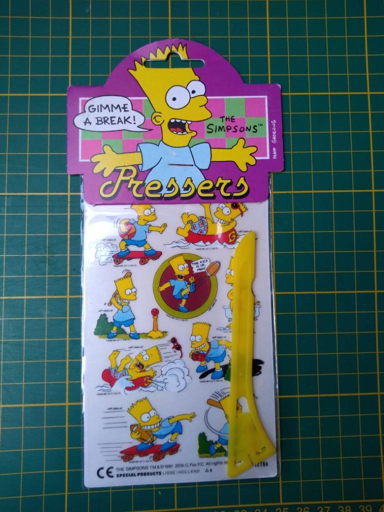 plaatjes wrijfstickers the Simpsons, Hobby en Vrije tijd, Ophalen of Verzenden, Nieuw