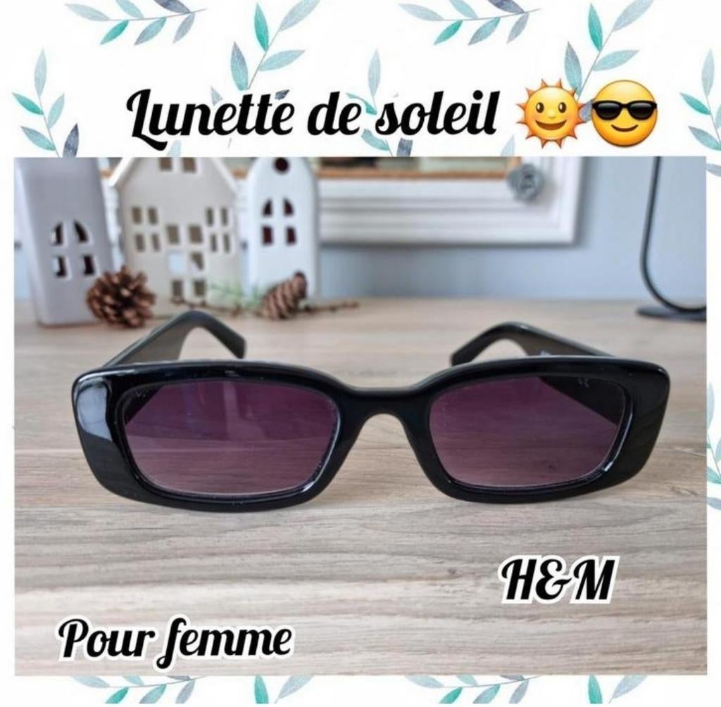 Lunette de soleil  pour femme-noire-H&M, Enlèvement ou Envoi, Comme neuf, Noir, Lunettes