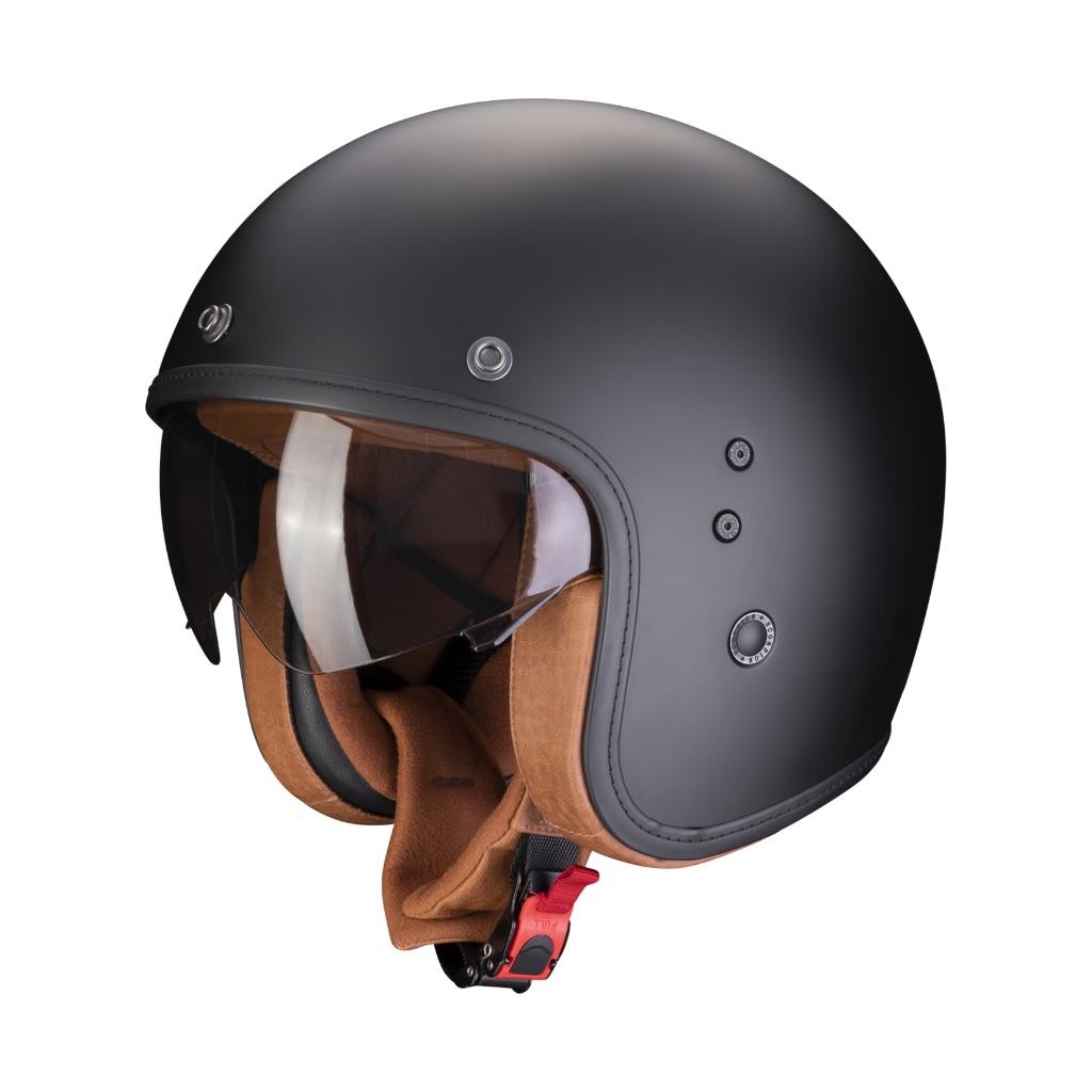 2 X Scorpion belfast evo LUXE black mat - S & M, Motos, Autres marques, Casque jet, Enlèvement, Neuf, avec ticket