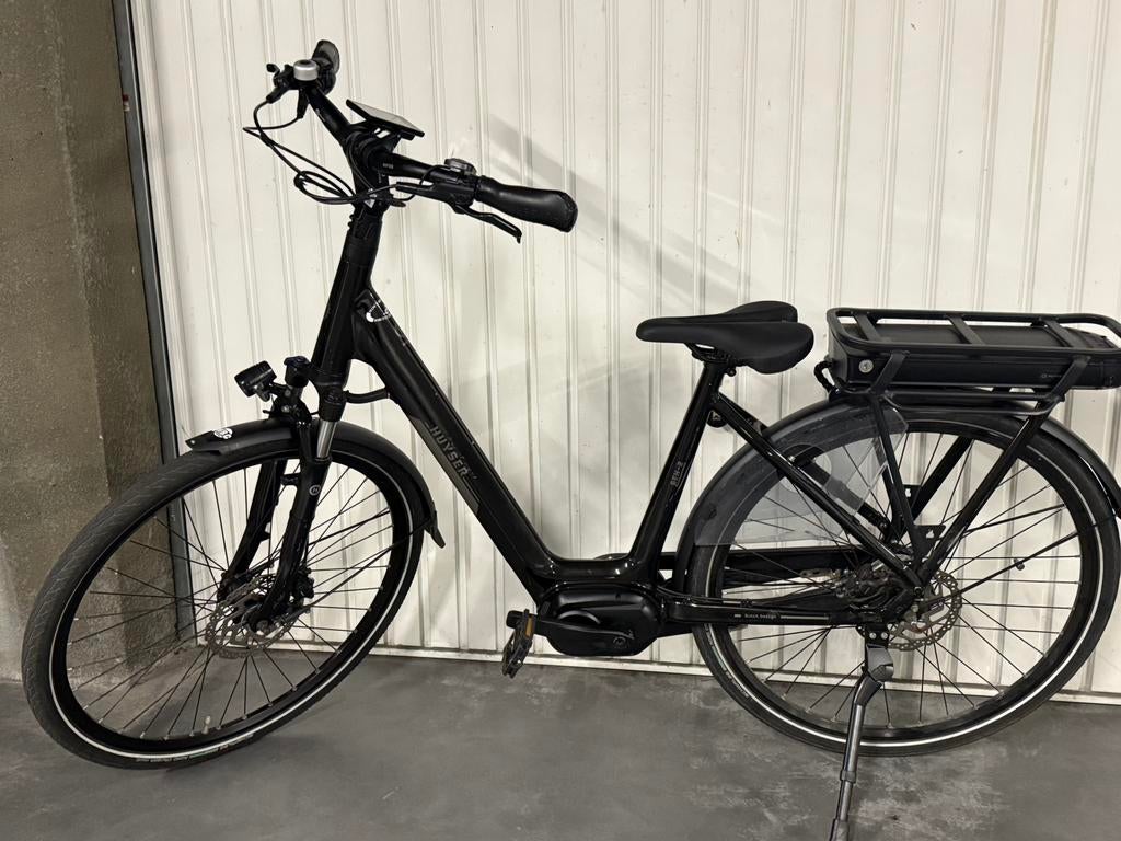 Vélo Électrique femme Huysen Glen 2 accu 750 wh noir 6V, Enlèvement, Comme neuf, 50 km par batterie ou plus, Autres marques