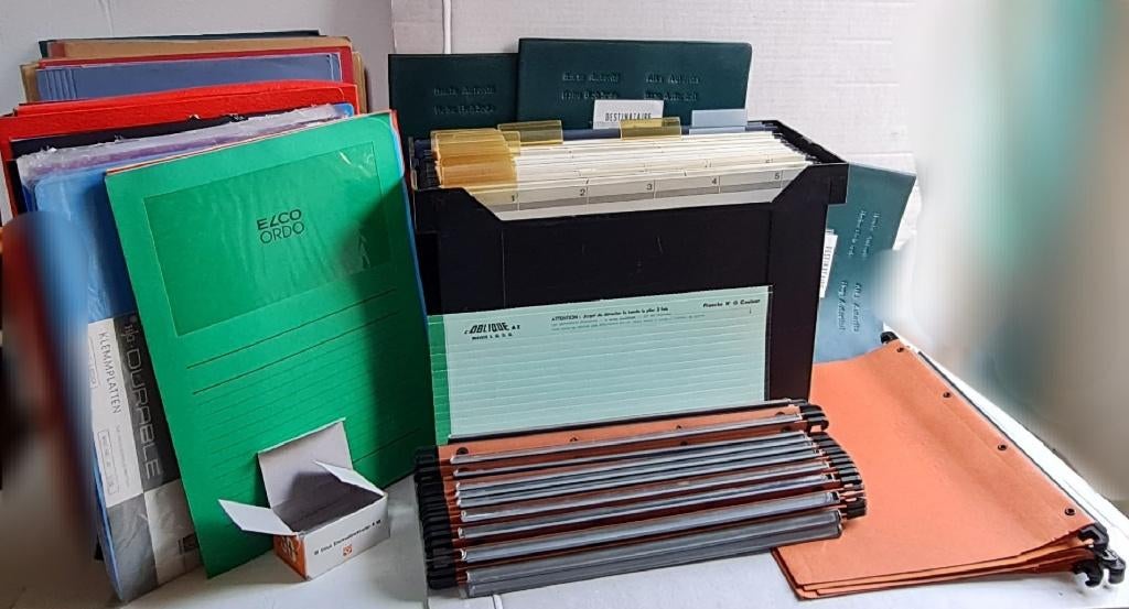 LOT Steekmappen en Hangmappen in Elba box, Diversen, Bureau-accessoires, Gebruikt, Ophalen of Verzenden