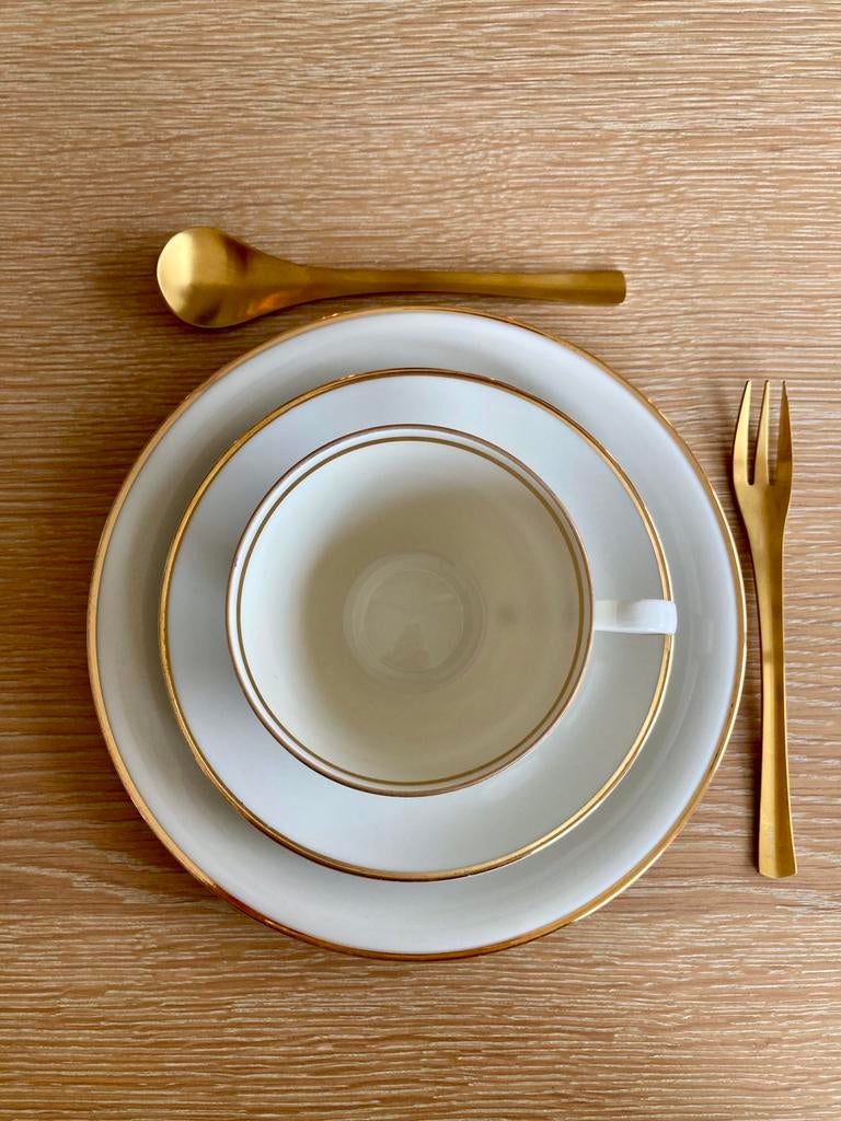 Bavaria 12 dessertborden Elfenbein, Ophalen