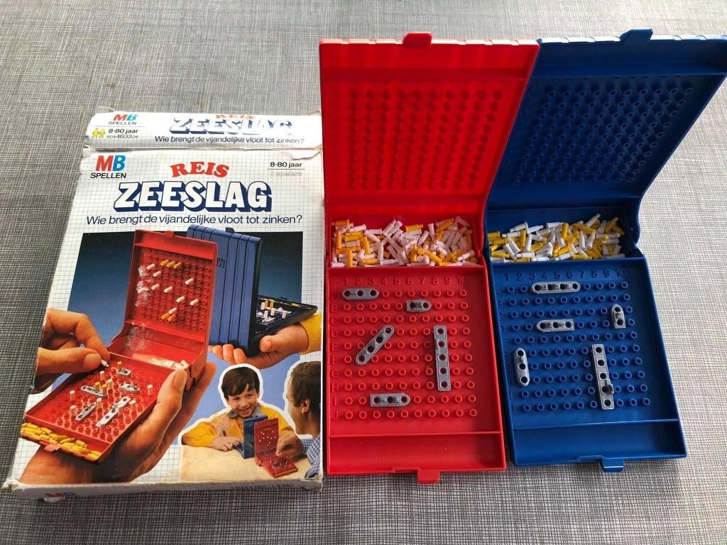 Zeeslag reisspel MB, Een of twee spelers, Ophalen of Verzenden, Zo goed als nieuw, Reisspel