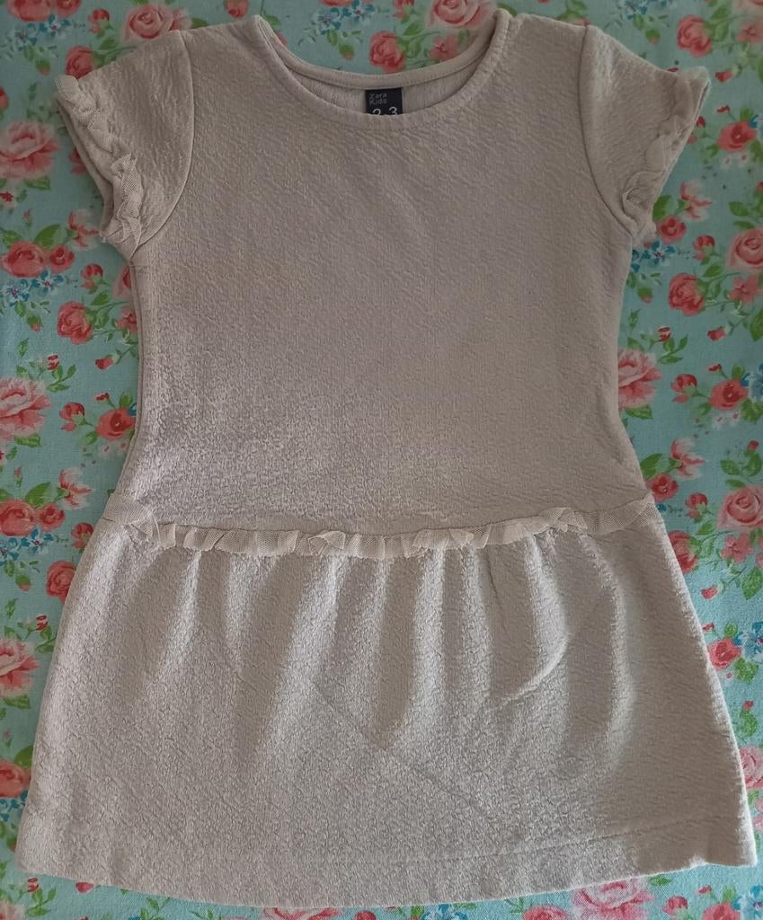Zandkleurig jurkje Zara maat 98, Kinderen en Baby's, Meisje, Ophalen of Verzenden, Zo goed als nieuw, Zara