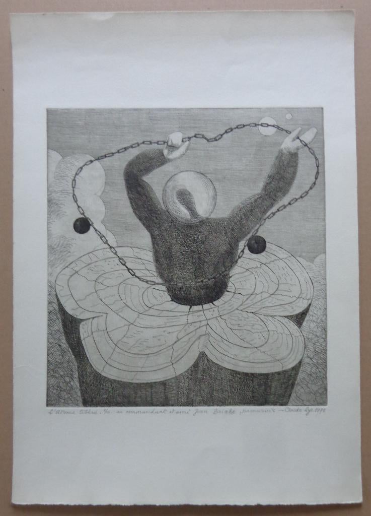 CLAUDE LYR / L' ATOME LIBERE / ZW-W ETS / 53x38cm / SIG, Enlèvement ou Envoi