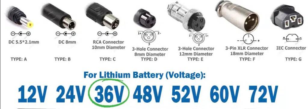 Batterij  lader STEP Hoverboard 24V/29.4V/36V/42V/48V/54.4V, Fietsen en Brommers, Steps, Nieuw, Overige typen, Ophalen