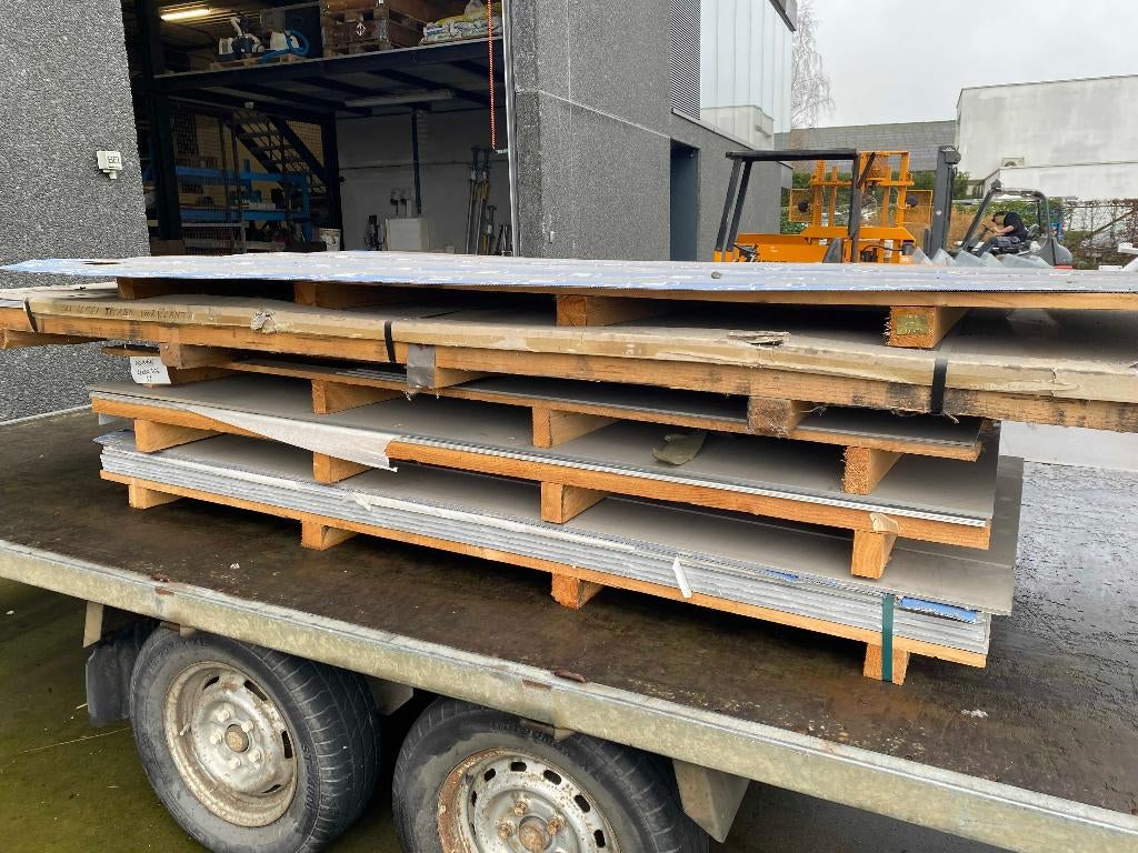 Stalen en aluminium platen, Ophalen, Nieuw, Aluminium