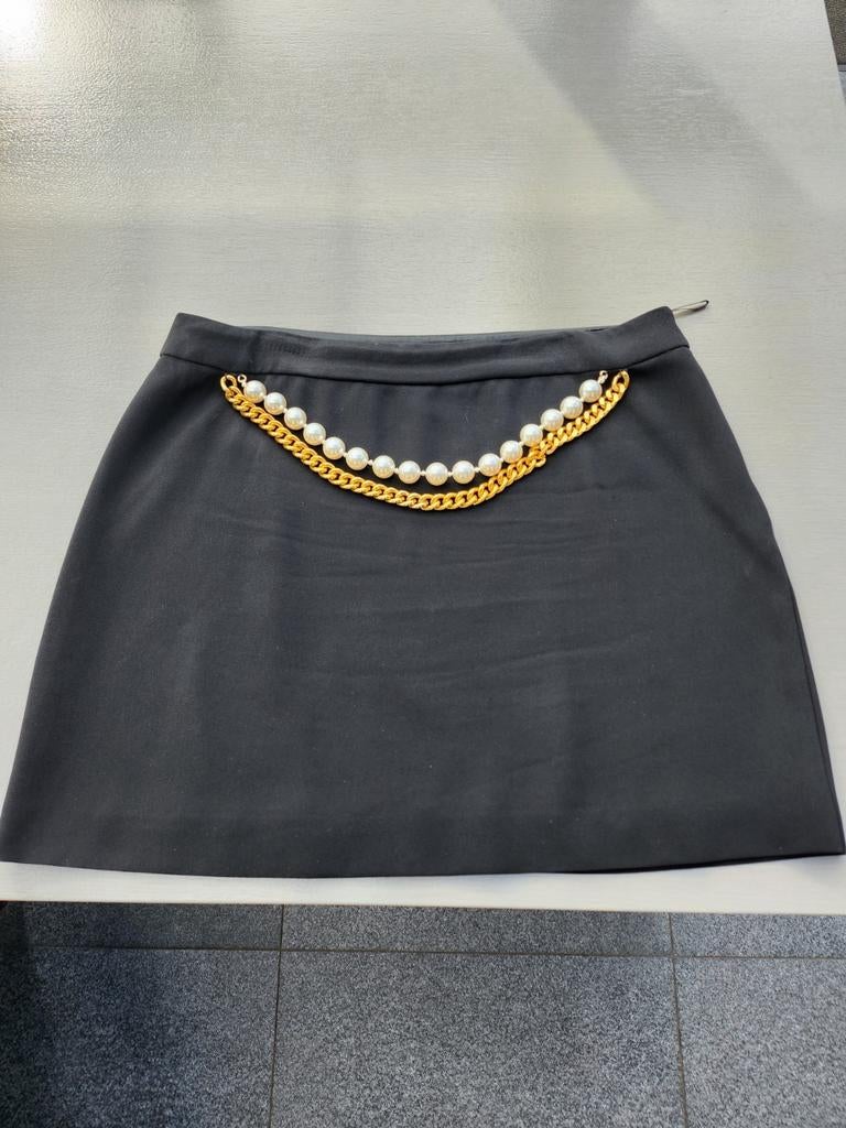 Rokje Moschino, Ophalen of Verzenden, Zo goed als nieuw, Maat 46/48 (XL) of groter, Zwart