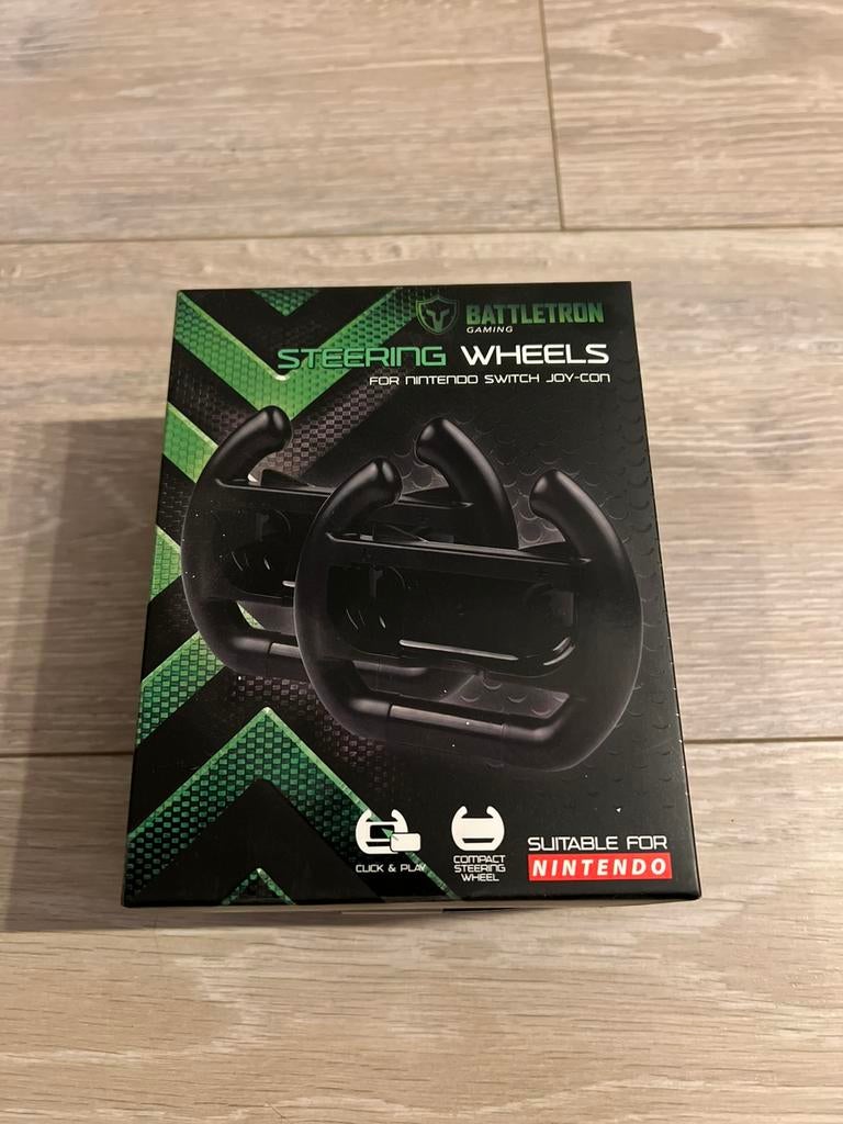 Battletron Stuurwielen Nintendo Switch 2 Stuks Nieuw, Enlèvement, Neuf, Avec 2 manettes, Switch Original