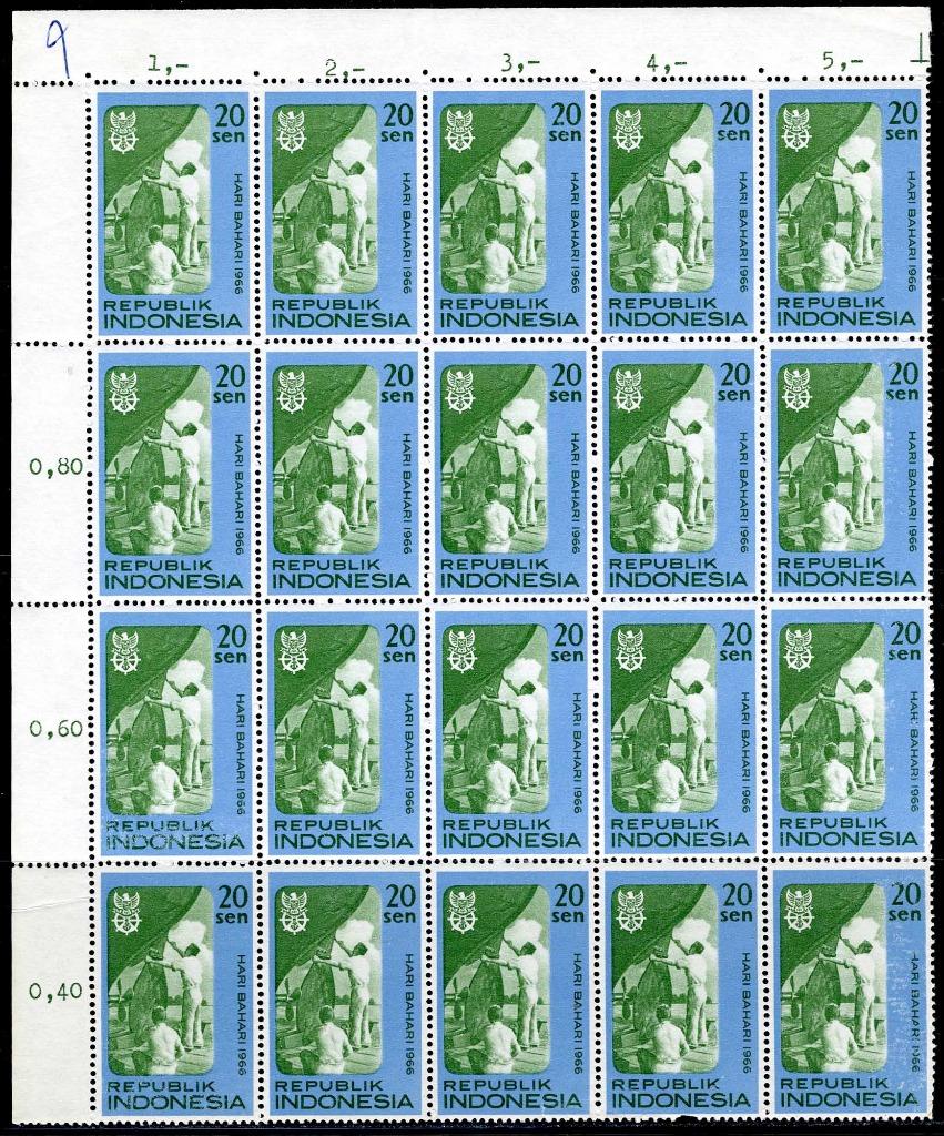 INDONÉSIE : ZB 540 Vel (20 er) MNH 1966 - Jour de livraison, Enlèvement ou Envoi, Non oblitéré, Asie du Sud Est
