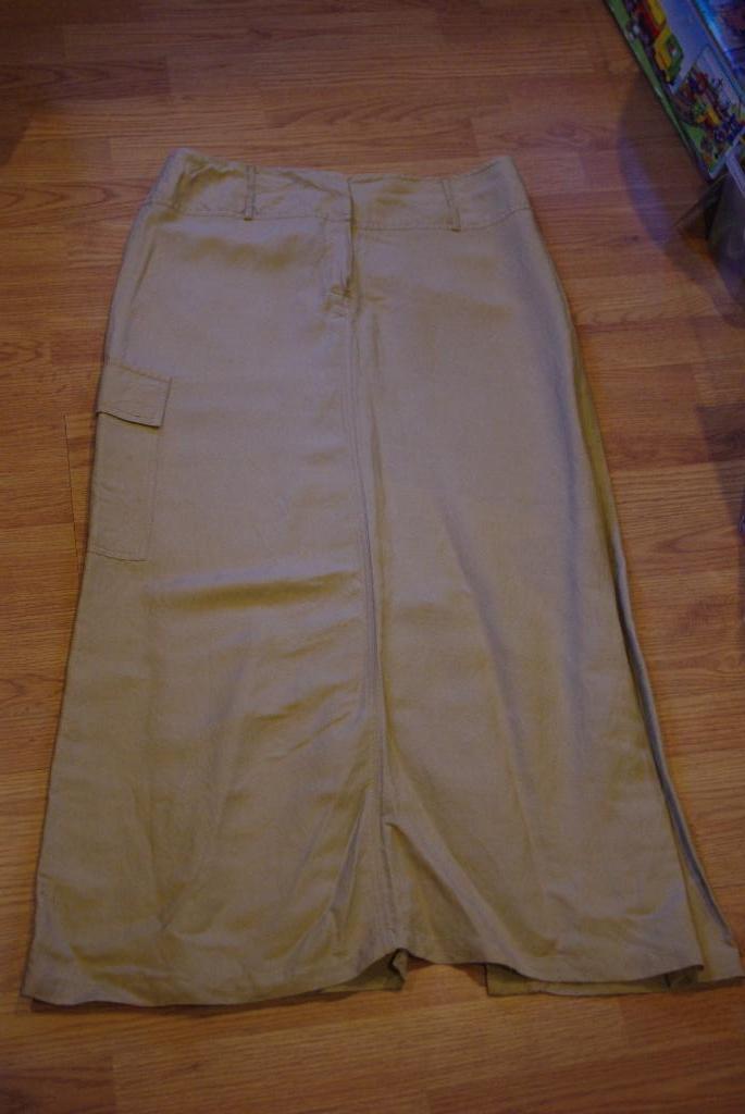 Jupe longue 44 cm C&A, Taille 42/44 (L), Enlèvement ou Envoi, Beige, Porté