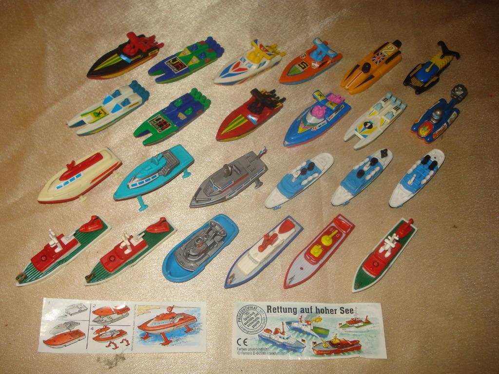 KINDER Lot d'Anciennes Séries de Bateaux Divers 1986 - 1995, Enlèvement ou Envoi, Comme neuf, Autres types