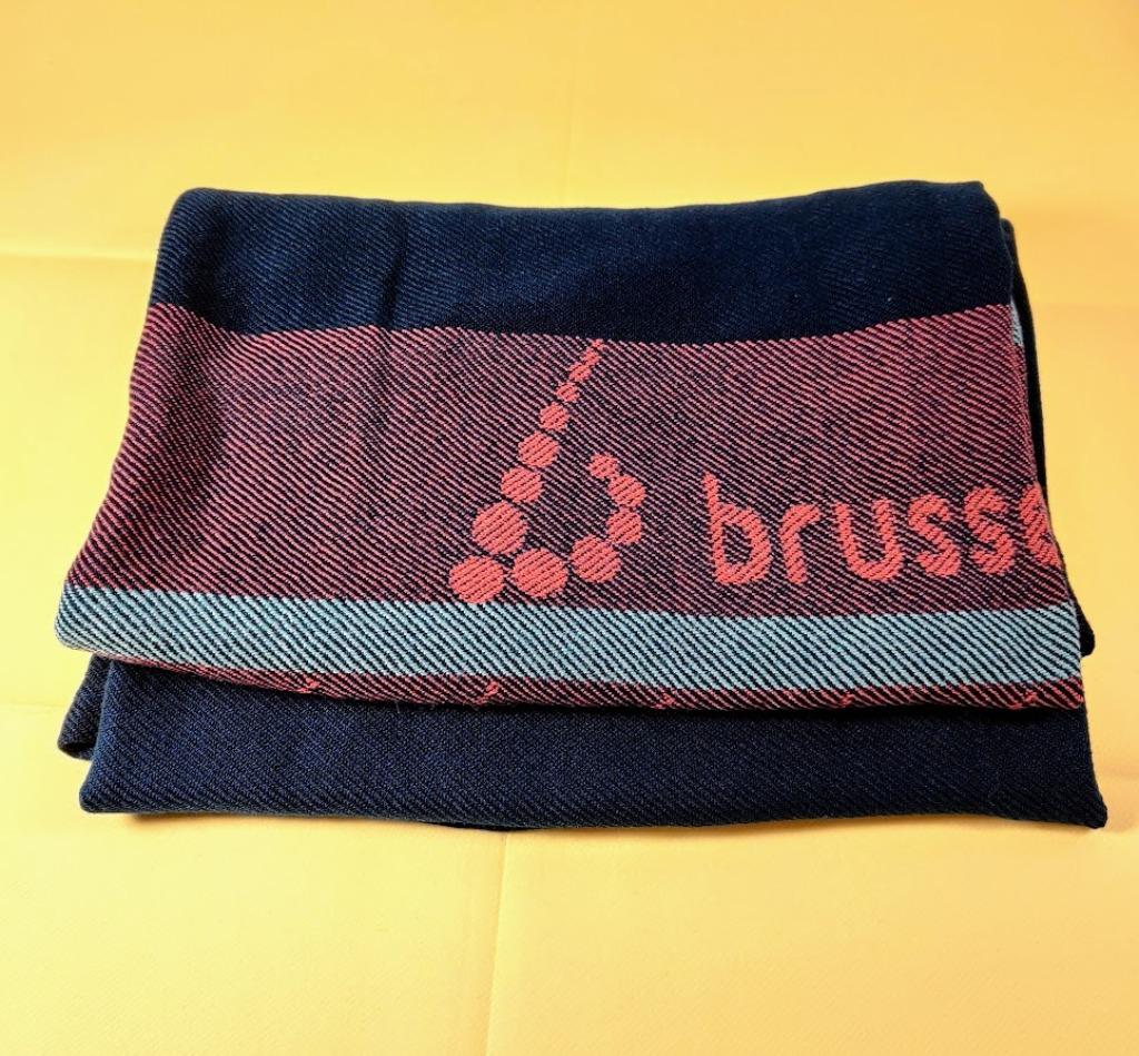 Brussels airlines plaid deken geweven 2010 -135x175cm, Verzamelen, Ophalen of Verzenden