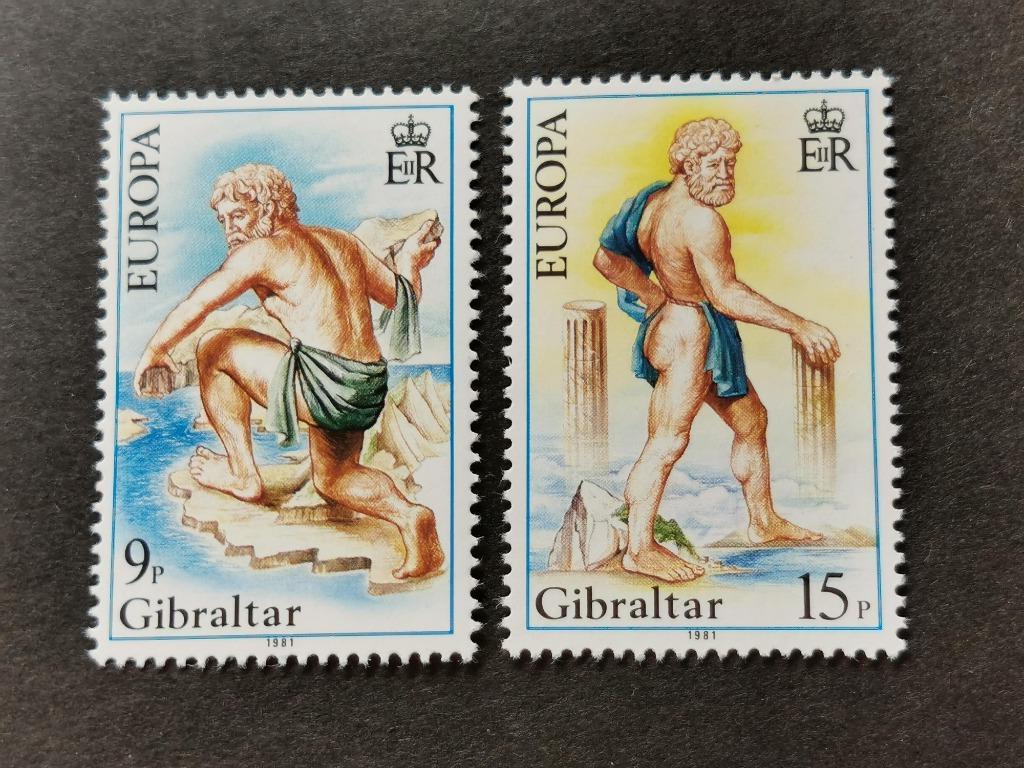 Gibraltar 1981 - Europe CEPT - folklore - Hercule **, Enlèvement ou Envoi, Autres pays, Non oblitéré