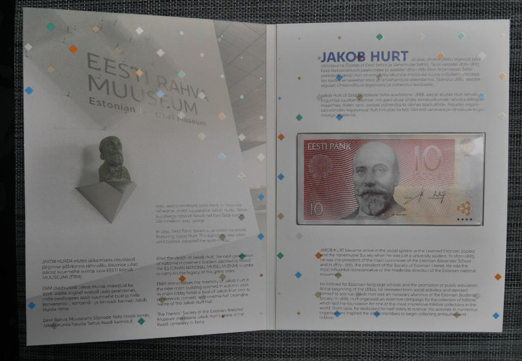 Bankbiljet 10 Krooni Estland 2006 UNC FDS, Postzegels en Munten, Ophalen of Verzenden, Overige landen, Setje