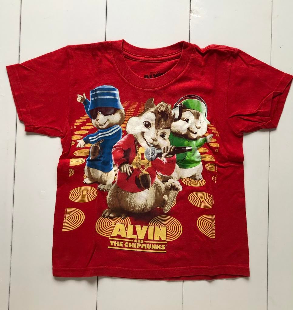 rood t-shirt Alvin and The Chipmunks 6 j 116, Jongen of Meisje, Ophalen of Verzenden, Shirt of Longsleeve, Gebruikt