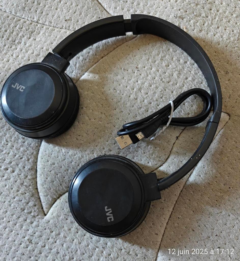JVC HA-S30BT Zwart Zo goed als nieuw, Overige merken, Zo goed als nieuw, Draadloos, Op oor (supra aural)