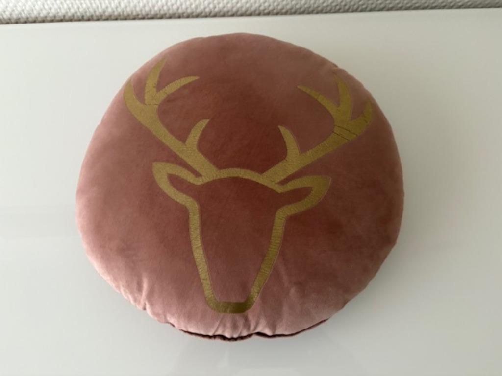 Kussen, Huis en Inrichting, Ophalen, Nieuw, Roze, Rond