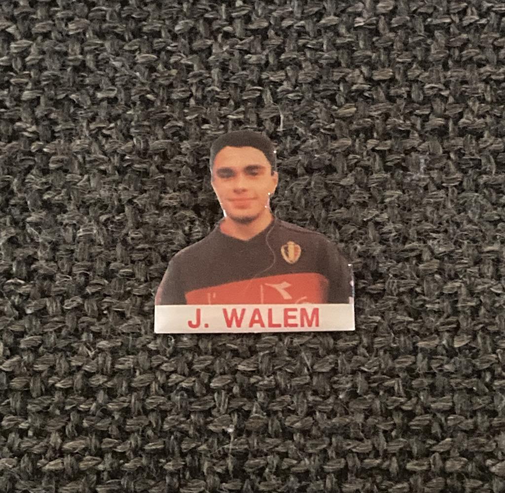 PIN - JOHAN WALEM - RODE DUIVELS - VOETBAL - FOOTBALL, Verzenden, Gebruikt, Sport, Speldje of Pin