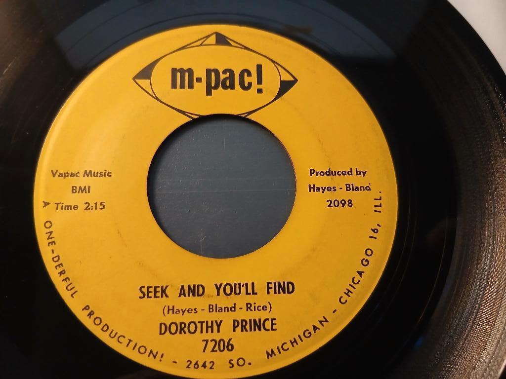 Dorothy Prince ‎– Seek And You'll Find '7 " Popcorn ", 7 inch, Single, Ophalen of Verzenden, Zo goed als nieuw