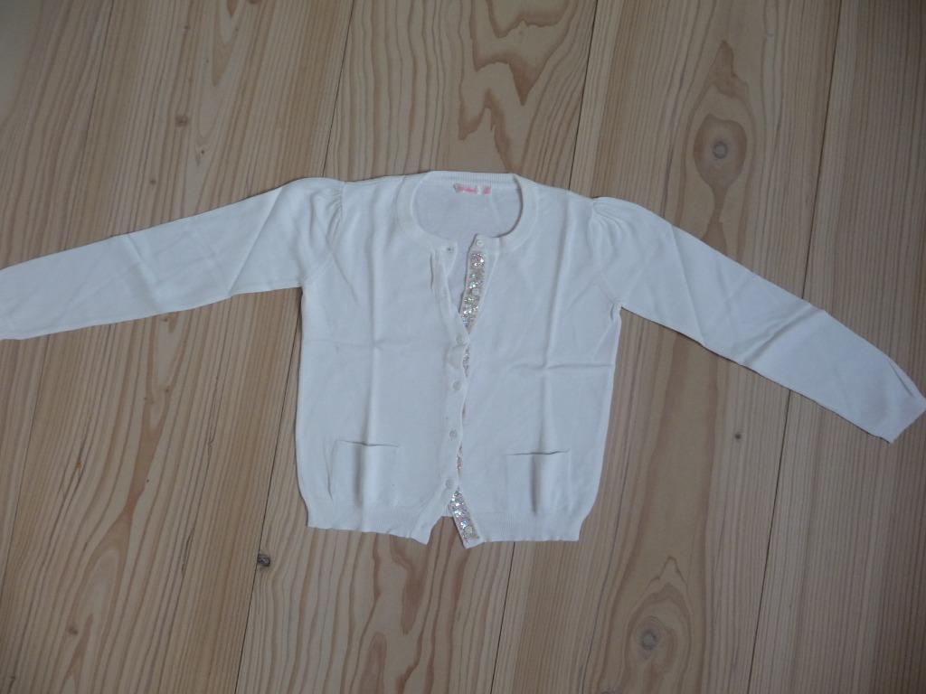 BILLIEBLUSH witte gilet meisjes 10 jaar, Billieblush, Enlèvement ou Envoi, Pull ou Veste, Comme neuf