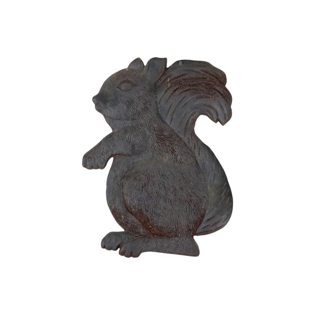 Eekhoorn Massief Gietijzeren Plaquette Tuin Ornament Beeld, Enlèvement ou Envoi