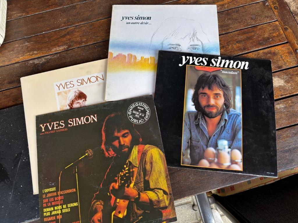 lot de 4 disques 33 tours d'Yves Simon, Enlèvement, 1960 à 1980, Utilisé