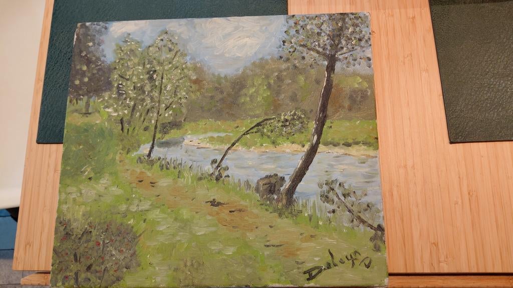 Origineel schilderij Deleyn, Antiek en Kunst, Ophalen