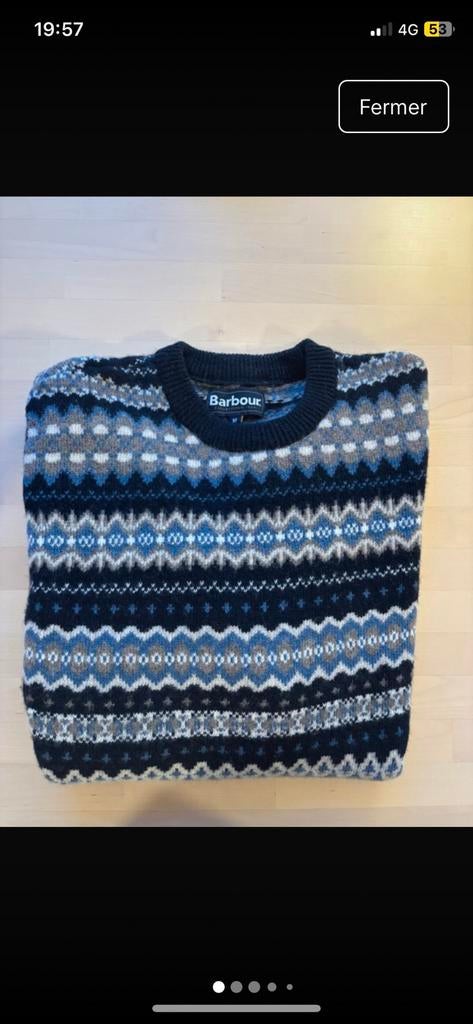 Pull hiver Barbour fair isle M, Enlèvement ou Envoi, Comme neuf