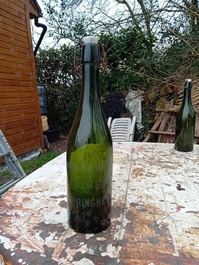 Oude vintage bierfles brouwerij De Arend  Faure Alveringem, Enlèvement ou Envoi