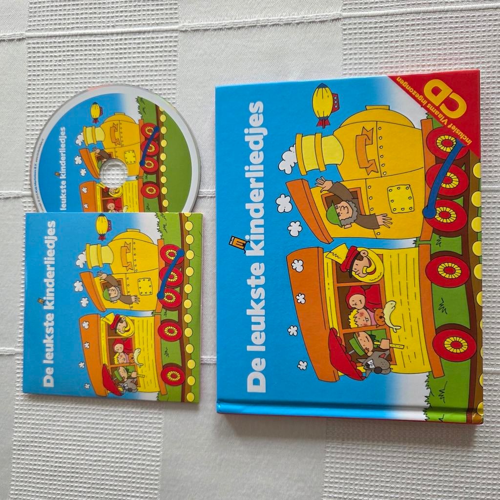 Kinderboek en CD: De leukste kinderliedjes van vroeger en nu, Ophalen, Zo goed als nieuw, R.J. Driessen