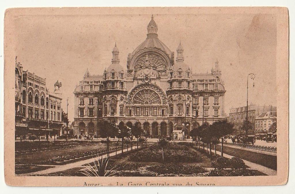 Antwerpen Station La Gare Centrale  vue du Square, Verzenden, Ongelopen, Antwerpen