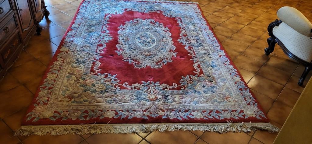 Handgemaakt oriental tapijt, Huis en Inrichting, Stoffering | Tapijten en Vloerkleden, Ophalen, Gebruikt