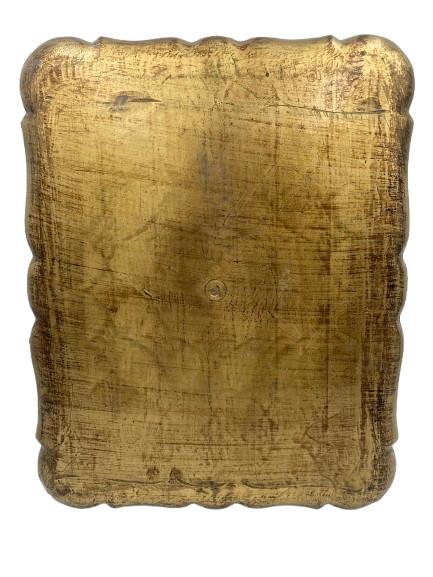 Plateau en bois florentin, -, Utilisé, Rectangulaire, Bois