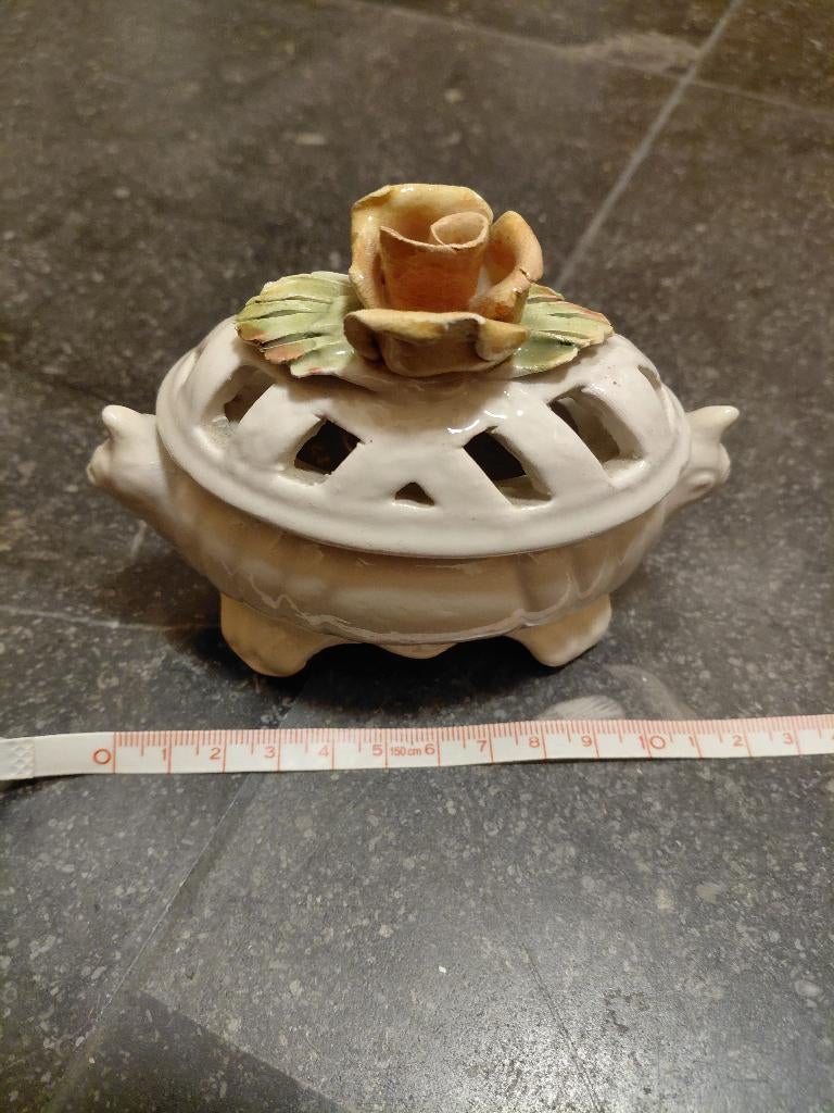 Vintage keramiek potje met deksel Ceramiche Sica Italy, Ophalen of Verzenden