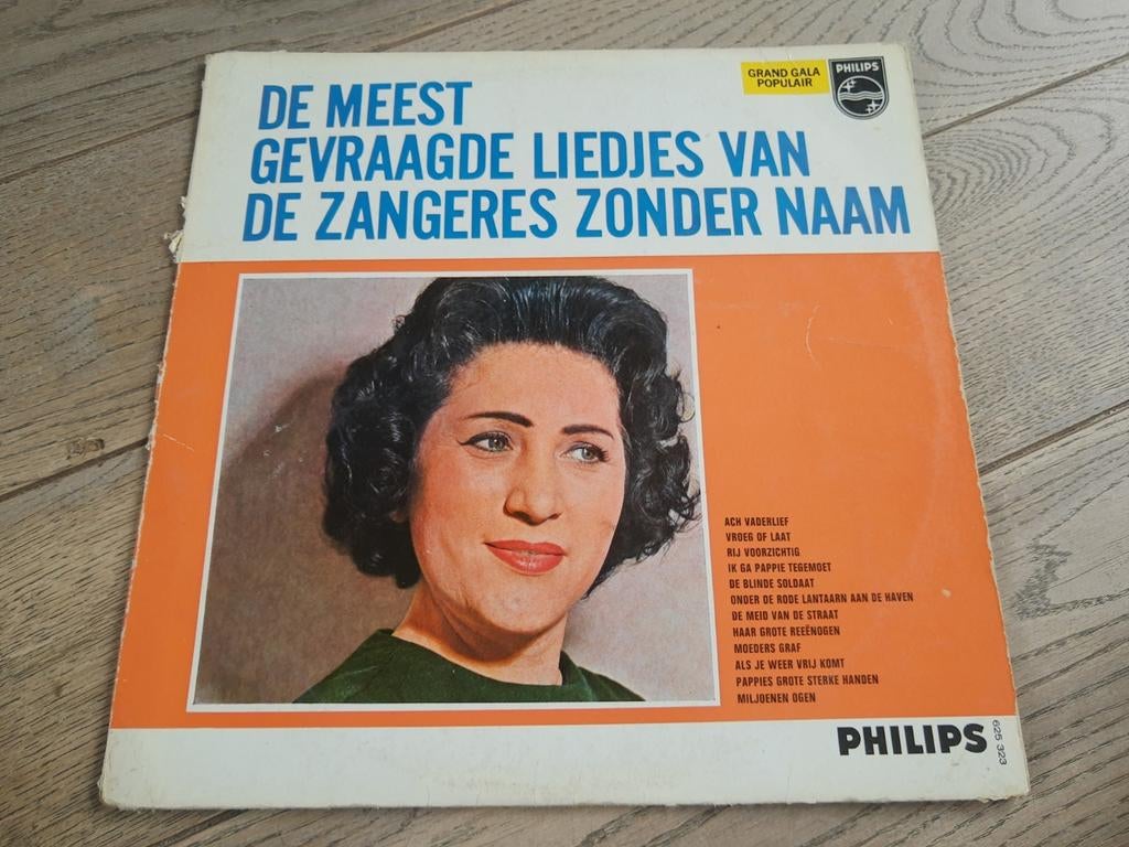 Lp : de meest gevraagde liedjes van de Zangeres zonder Naam, Cd's en Dvd's, Ophalen of Verzenden, Zo goed als nieuw