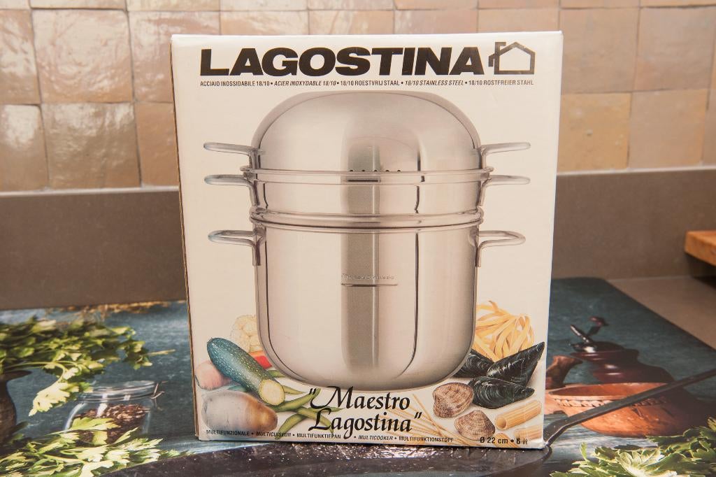 Lagostina kookpot, Huis en Inrichting, Inox, Nieuw, Keramische plaat, Ophalen