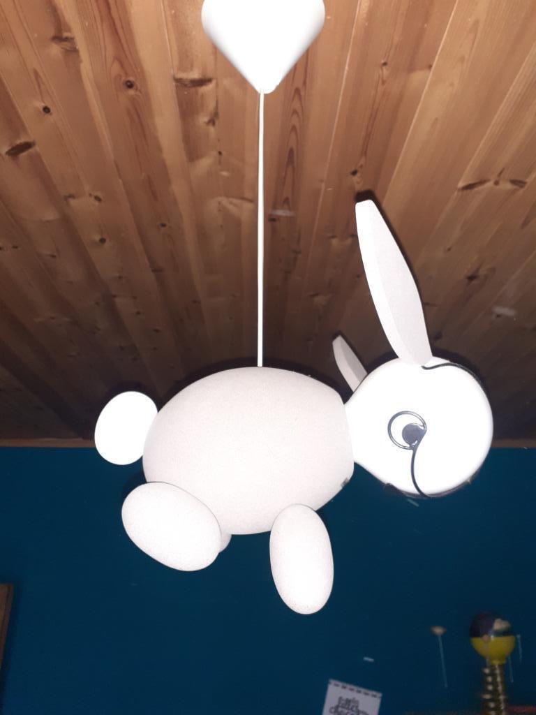 Lampe lapin massive chambre enfant, Enlèvement ou Envoi, Comme neuf, Lampe
