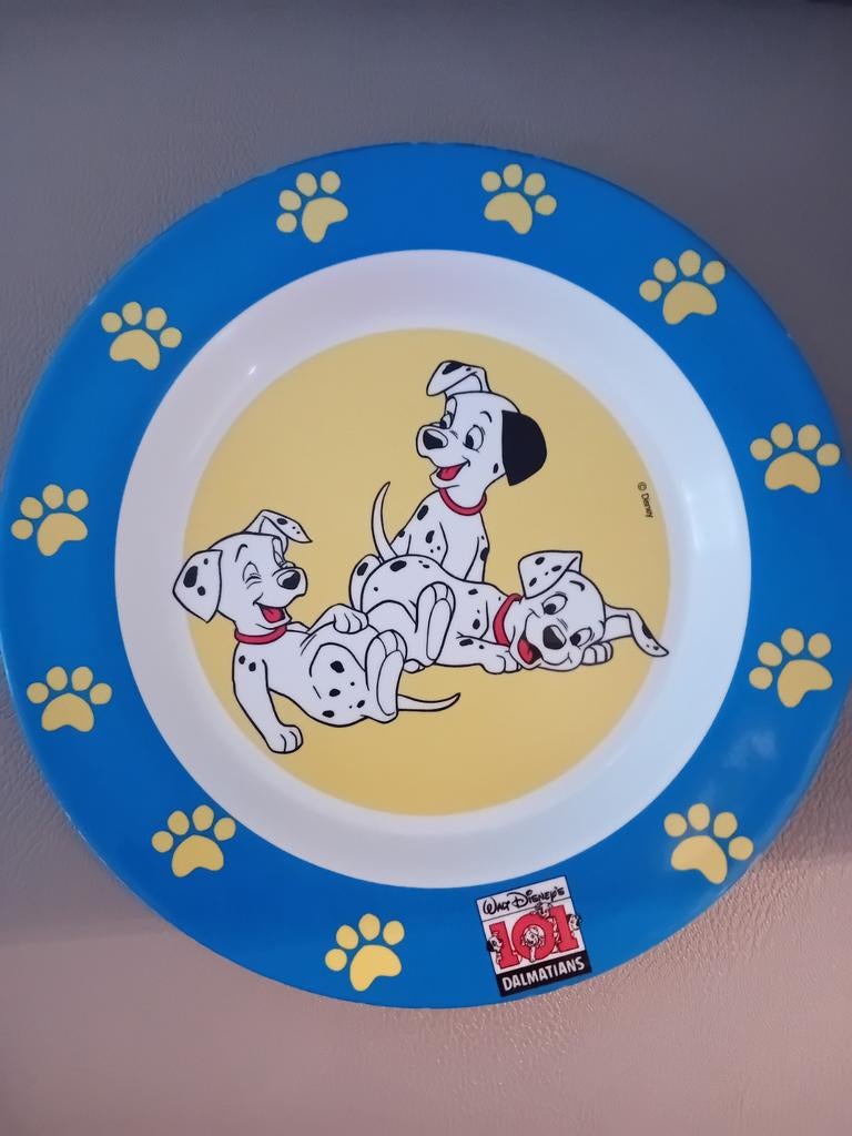 bord 101 dalmatiers en tas diddl, Huis en Inrichting, Keuken | Bestek, Ophalen