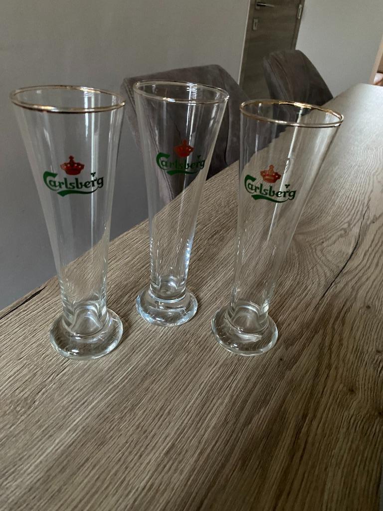 set de 3 verres Carlsberg, Collections, Enlèvement ou Envoi, Comme neuf, Verre à bière