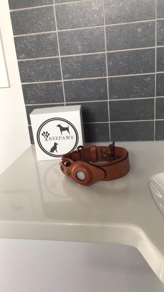 Halsband Keepaws plaats voorzien voor AirTag, Ophalen of Verzenden, Handgemaakt, Nieuw