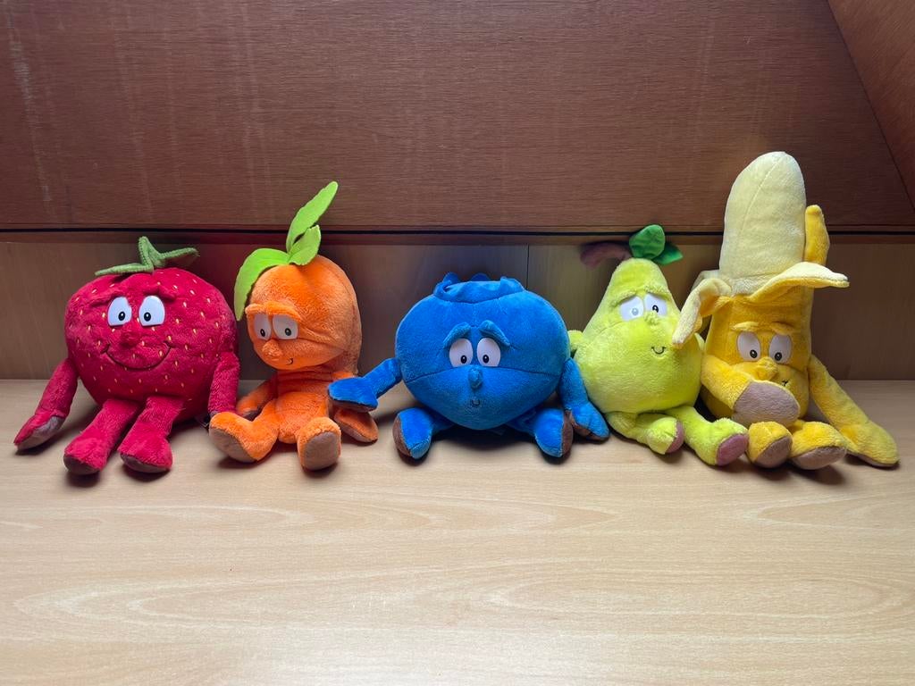 5 Knuffels groenten en fruit, Kinderen en Baby's, Speelgoed | Knuffels en Pluche, Ophalen of Verzenden, Nieuw, Overige typen