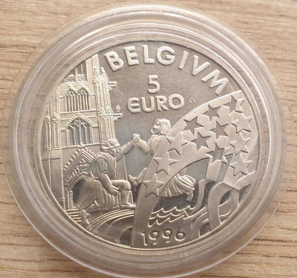 5 euros - Albert II 1996, Enlèvement ou Envoi, Belgique, 5 euros, Monnaie en vrac
