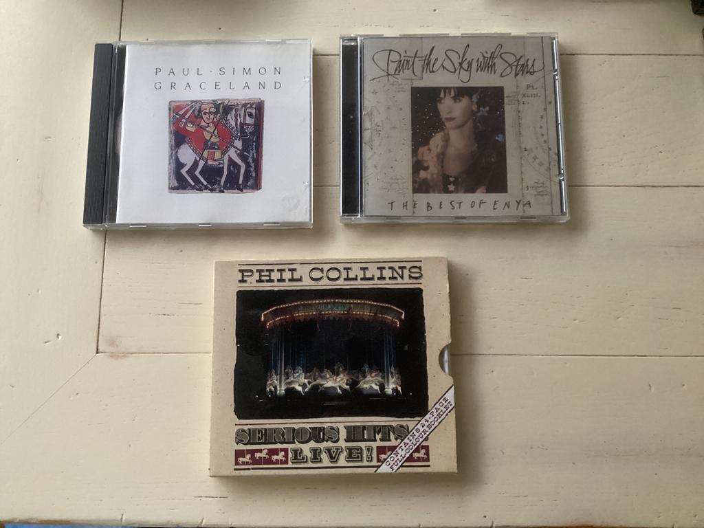 3 cd’s Phil Collins, Paul simon, Enya, Enlèvement ou Envoi, Comme neuf