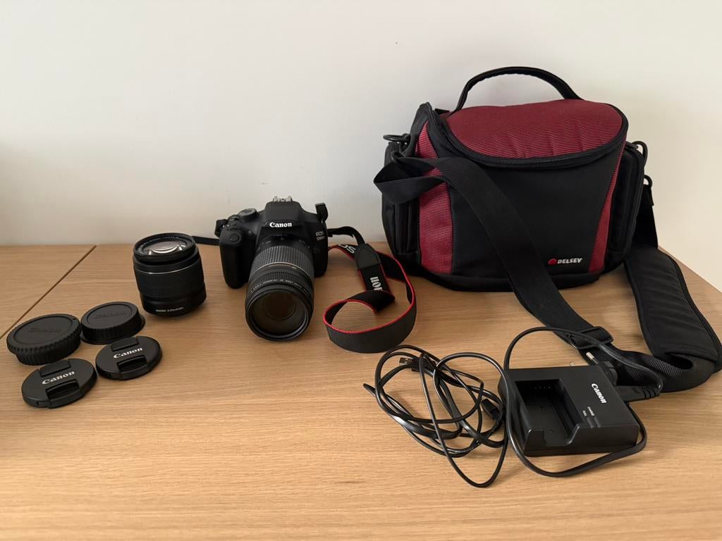 Canon eos1200D met 2 lenzen - prijs bespreekbaar !!, Audio, Tv en Foto, Fotocamera's Digitaal, Ophalen of Verzenden, Zo goed als nieuw