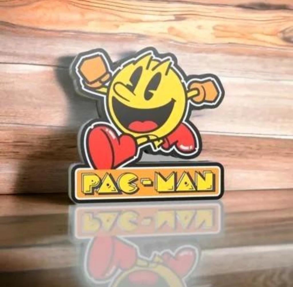 Mooie vintage Pac-Man lamp met LED verlichting. Nu €29,95, Verzamelen, Merken en Reclamevoorwerpen, Ophalen of Verzenden