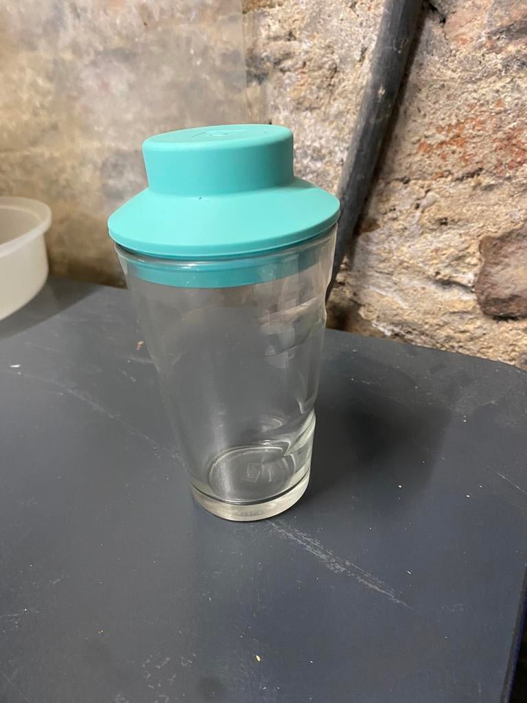 Gobelet en verre avec couvercle hermétique, Comme neuf