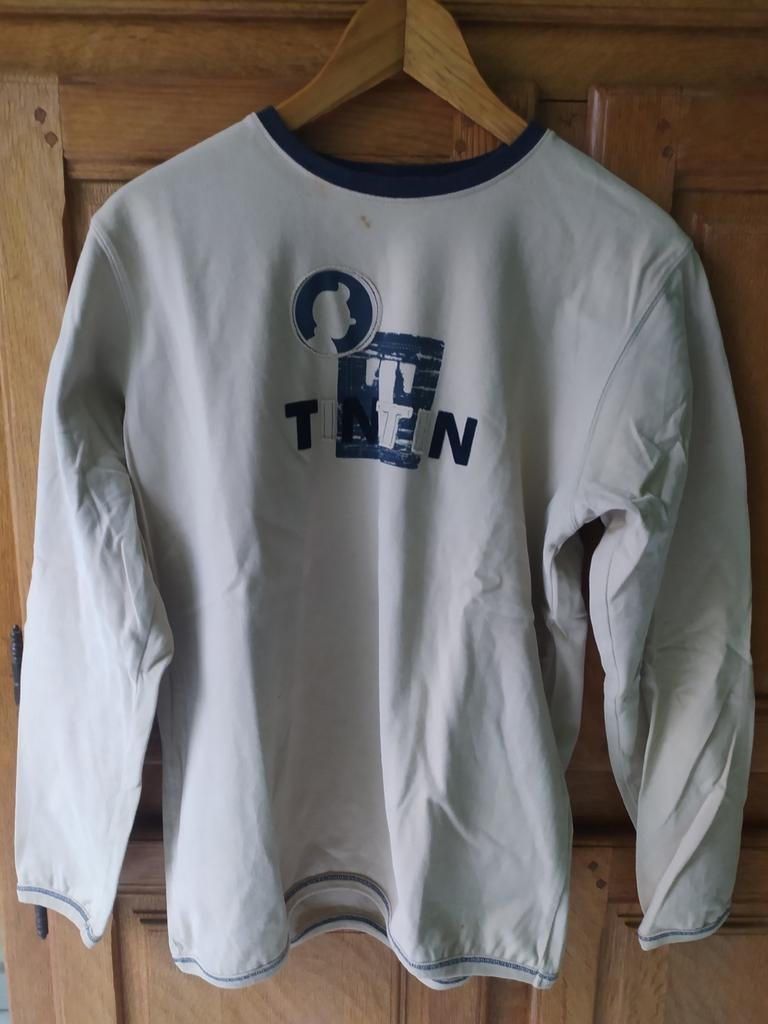 Sweat Tintin beige M, Utilisé
