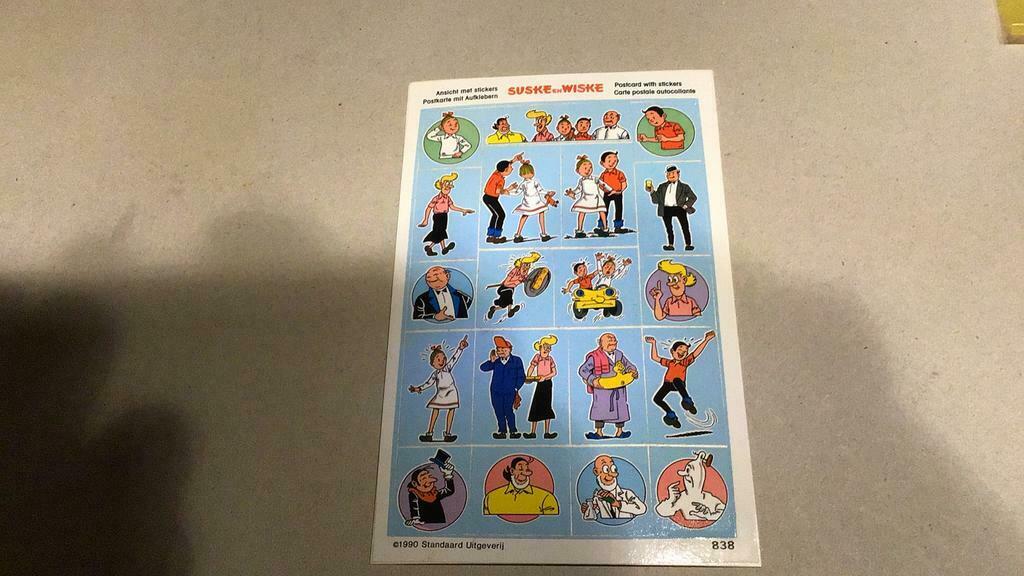 Suske en Wiske postkaart (x4), Verzamelen, Ophalen of Verzenden, Suske en Wiske, Zo goed als nieuw, Plaatje, Poster of Sticker